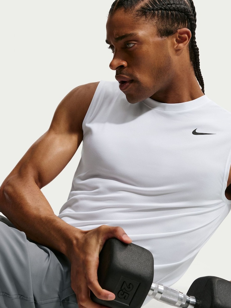 Weiß - Nike Dri-FIT Legend Trainings-Trägertop - Bild 5 von 5