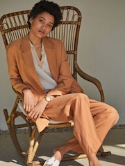 White Regular/Wide Fit Forever Comfort® Leather Mule Flat Sandals - Image 3 of 8