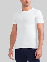 Polo Ralph Lauren White Slim 100% Cotton T-Shirts 3 Pack - Image 2 of 5