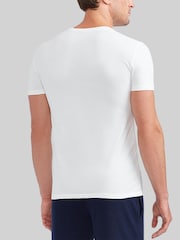 Polo Ralph Lauren White Slim 100% Cotton T-Shirts 3 Pack - Image 3 of 5