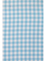 Bright Blue Gingham Regular Fit Short Sleeve Easy Iron Button Down Oxford Shirt - Image 7 of 7