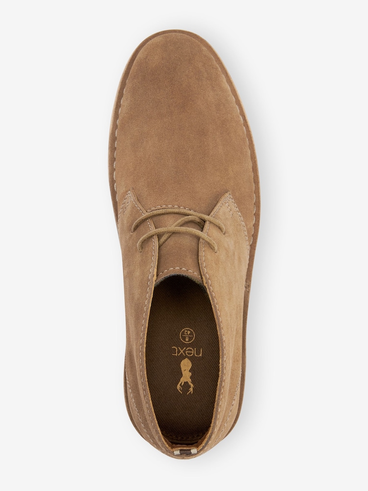 Brown Light Suede Desert Boots - Image 4 of 8