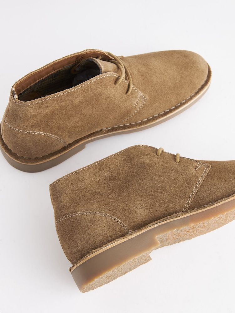 Brown Light Suede Desert Boots - Image 5 of 8