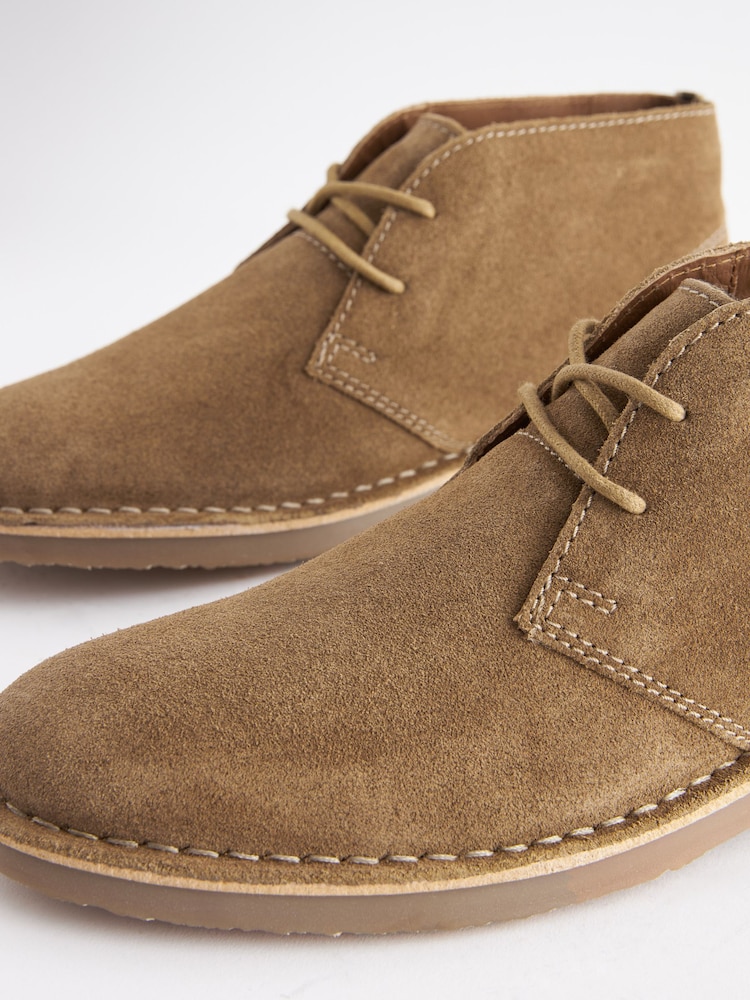 Brown Light Suede Desert Boots - Image 7 of 8