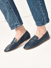 Navy Blue Regular/Wide Fit Forever Comfort® Slim Sole Loafers - Image 4 of 6