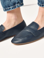 Navy Blue Regular/Wide Fit Forever Comfort® Slim Sole Loafers - Image 6 of 6
