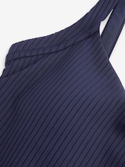 Marineblau - Savannah Miller X Next Bauchformender gerippter Badeanzug - Bild 5 von 5