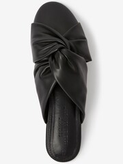 Black Forever Comfort® Closed Toe Twist Mules - Image 5 of 6