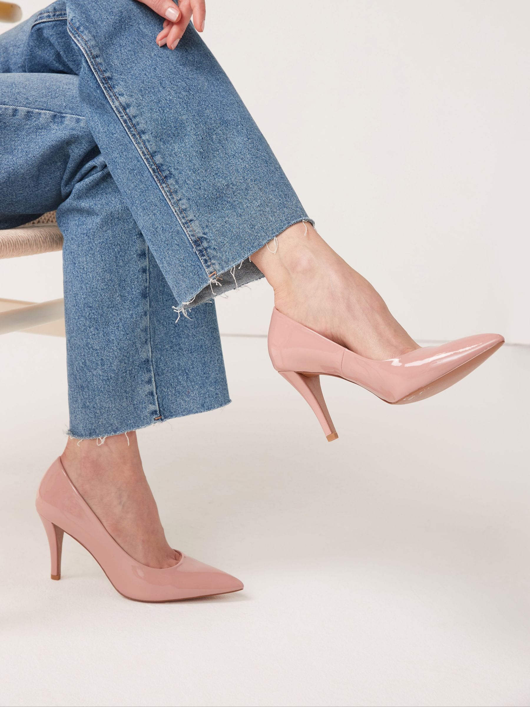 Pink nude court shoes outlet
