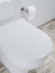 CROYDEX White Malo White Long D Shape Toilet Seat - Image 1 of 4