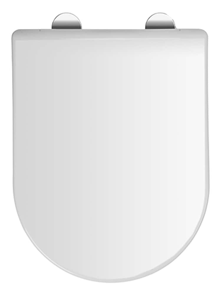CROYDEX White Malo White Long D Shape Toilet Seat - Image 2 of 4