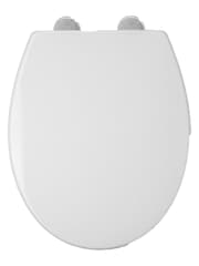 CROYDEX White Corvo White Round Toilet Seat - Image 2 of 4
