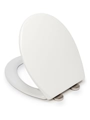 CROYDEX White Corvo White Round Toilet Seat - Image 3 of 4