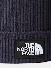 The North Face Navy Blue Logo Box Cuffed Beanie - Image 2 of 3
