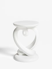 White Heart Side Table - Image 5 of 6