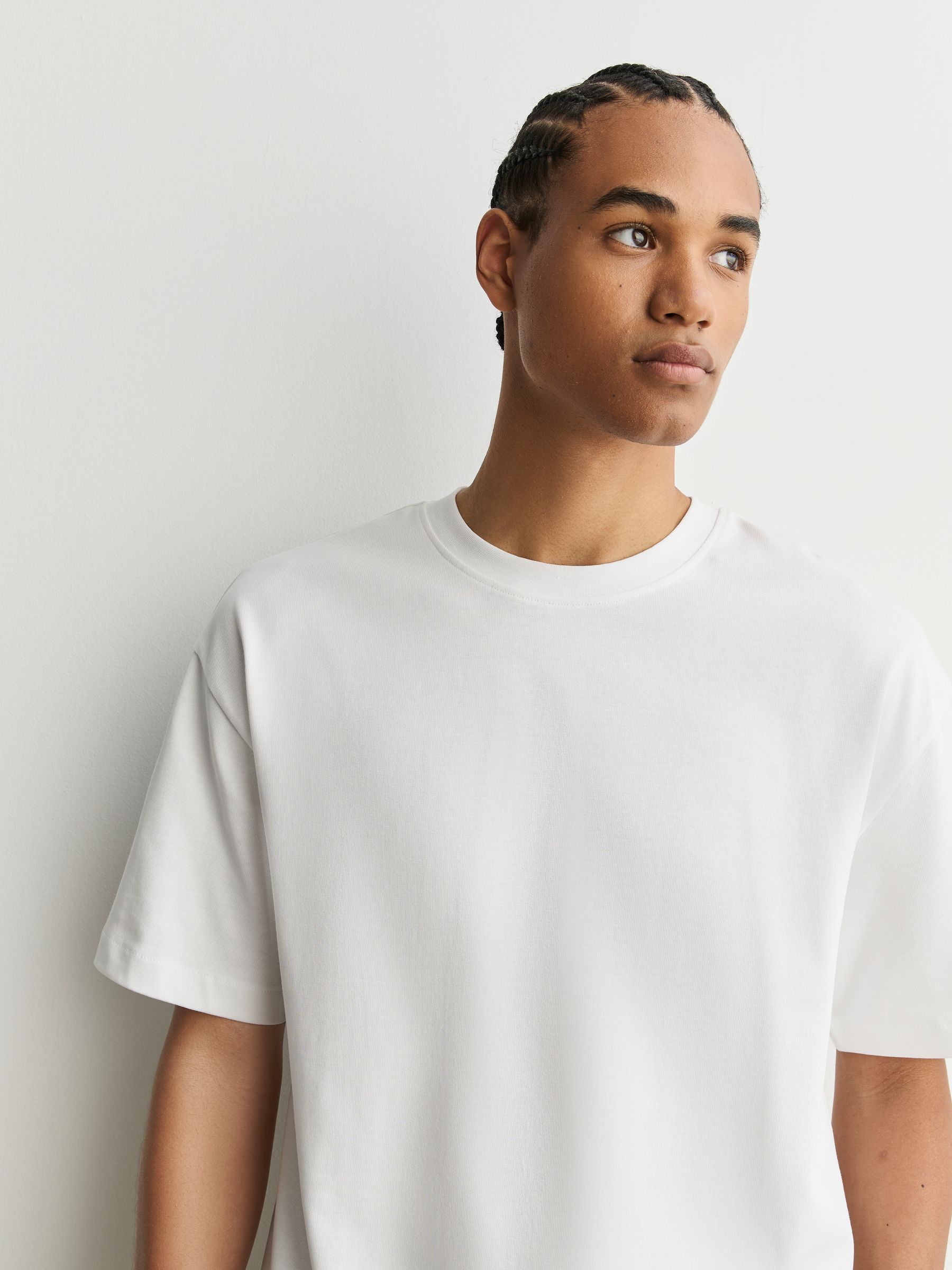 Buy White Relaxed Fit Heavyweight T-Shirt from Next USA