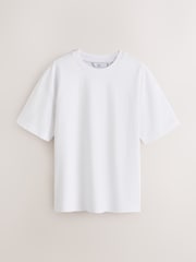 White Relaxed Fit Heavyweight T-Shirt - Image 10 of 12