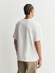 White Relaxed Fit Heavyweight T-Shirt - Image 5 of 12