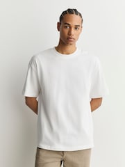 White Relaxed Fit Heavyweight T-Shirt - Image 7 of 12