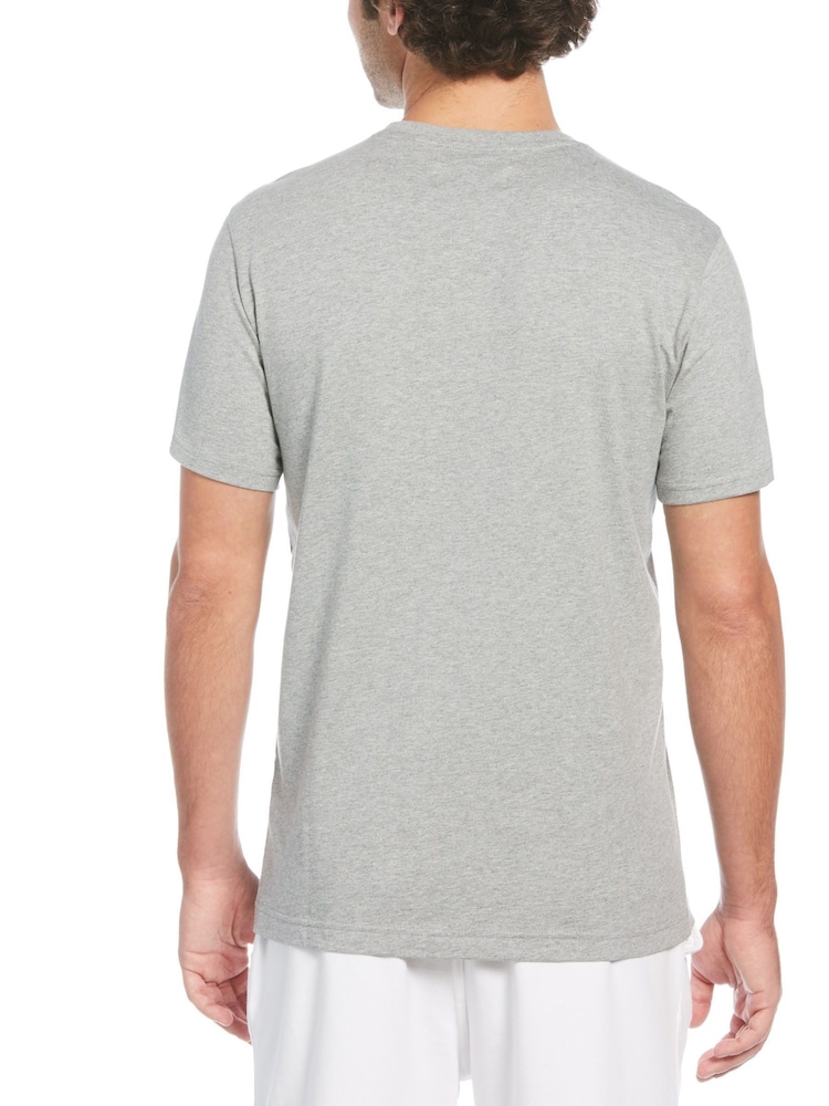 Серый - Original Penguin Футболка с логотипом Pin Point 100% хлопок - Image 2 of 3