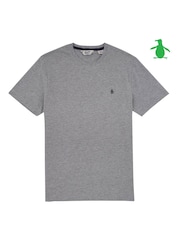 Серый - Original Penguin Футболка с логотипом Pin Point 100% хлопок - Image 3 of 3