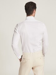 Reiss White Slim Fit Dinner Shirt - Image 5 of 6