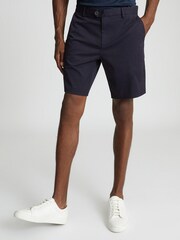 Reiss Navy Casual Chino Shorts - Image 3 of 5