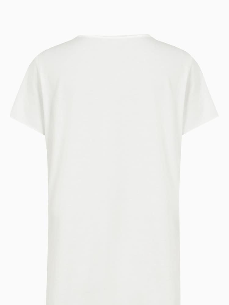 AllSaints White Emelyn Tonic 100% Cotton T-Shirt - Image 8 of 8