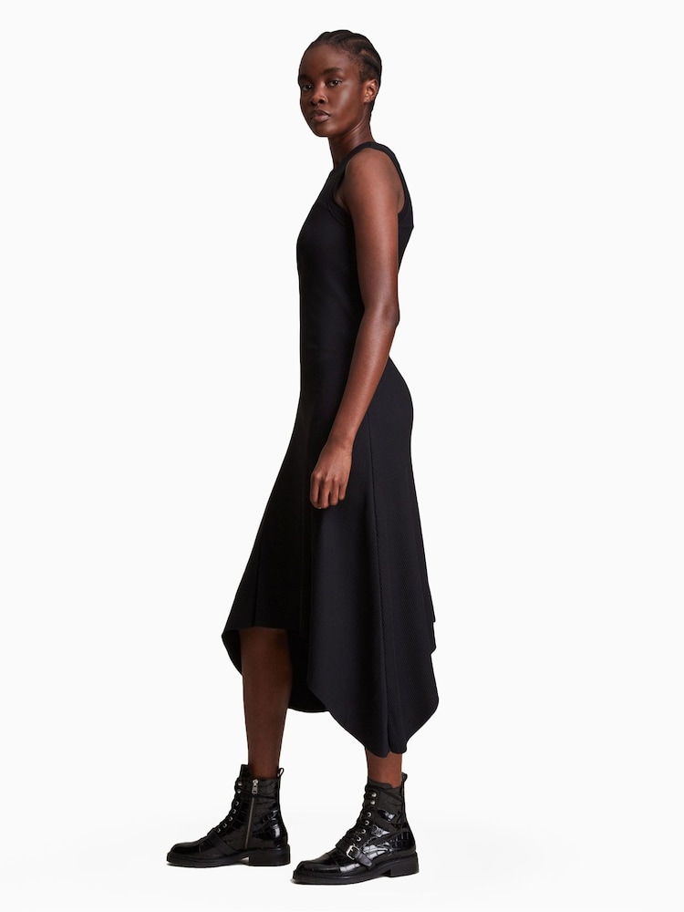 AllSaints Black Gia Dress - Image 2 of 5