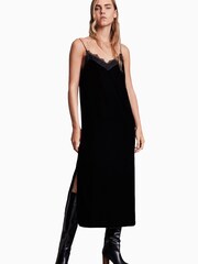 AllSaints Noa Black Dress - Image 1 of 7