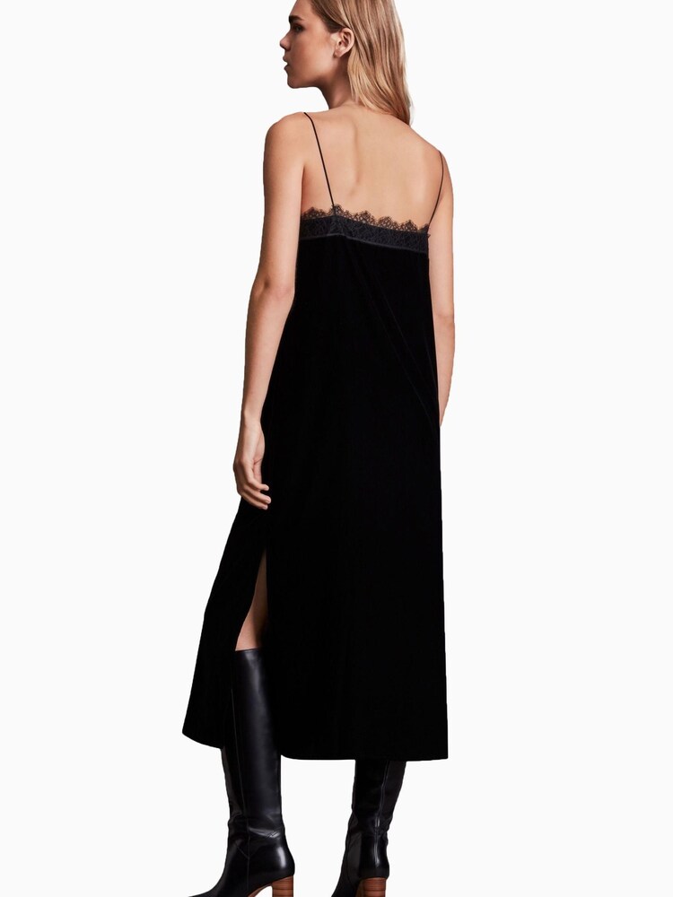 AllSaints Noa Black Dress - Image 2 of 7 AllSaints Noa Black Dress - Image 2 of 7