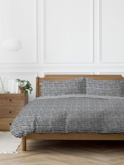 Copenhagen Home Black Arri Duvet Cover and Pillowcase Set - Image 1 of 2