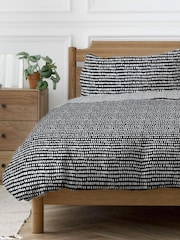 Copenhagen Home Black Arri Duvet Cover and Pillowcase Set - Image 2 of 2