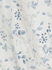 Reiss Blue Print Jennah Junior Puff Sleeve Cut-Out Back Midi Dress - Image 6 of 6