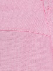 Reiss Pink Brielle Junior Off The Shoulder Crop Top - Image 6 of 6