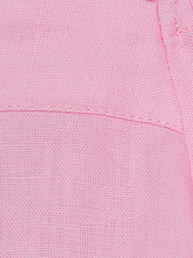 Reiss Pink Brielle Junior Off The Shoulder Crop Top - Image 6 of 6