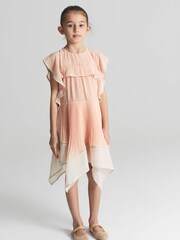 Reiss Orange Tobi Junior Dip Hem Dress - Image 1 of 6