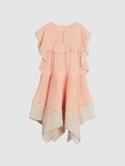 Reiss Orange Tobi Junior Dip Hem Dress - Image 2 of 6