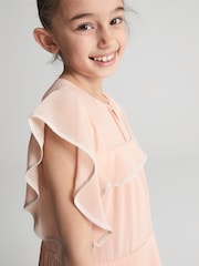 Reiss Orange Tobi Junior Dip Hem Dress - Image 3 of 6