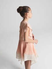 Reiss Orange Tobi Junior Dip Hem Dress - Image 4 of 6