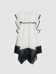 Reiss Ivory Tobi Junior Dip Hem Dress - Image 2 of 6