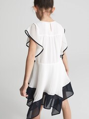Reiss Ivory Tobi Junior Dip Hem Dress - Image 5 of 6