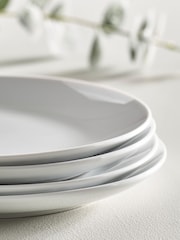 White Nova Dinnerware Set of 4 Side Plates - Image 2 of 3