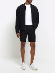 River Island Black Plisse Shorts - Image 3 of 6