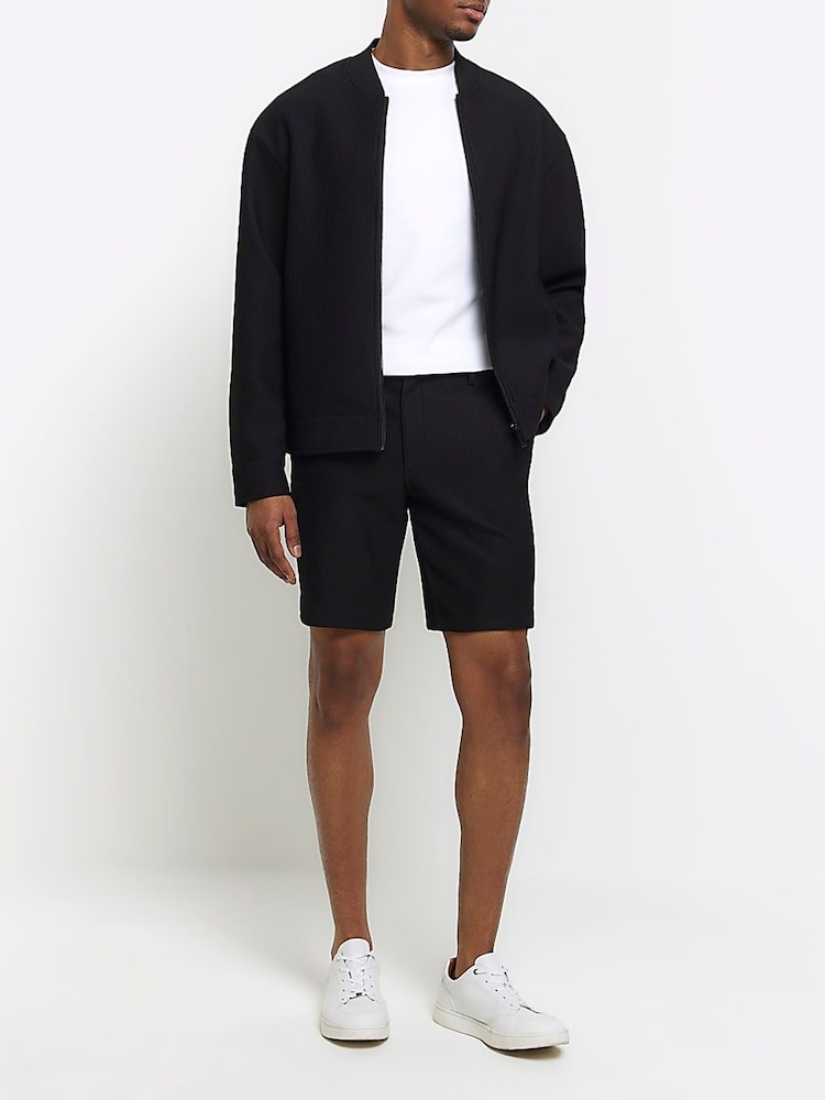 River Island Black Plisse Shorts - Image 3 of 6
