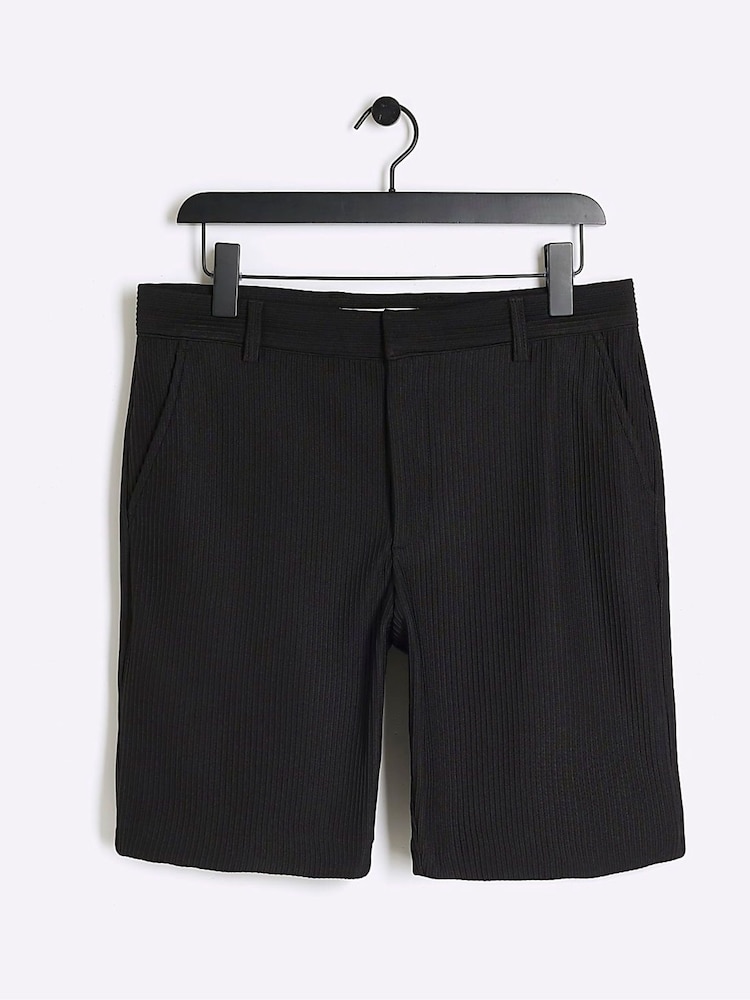 River Island Black Plisse Shorts - Image 5 of 6