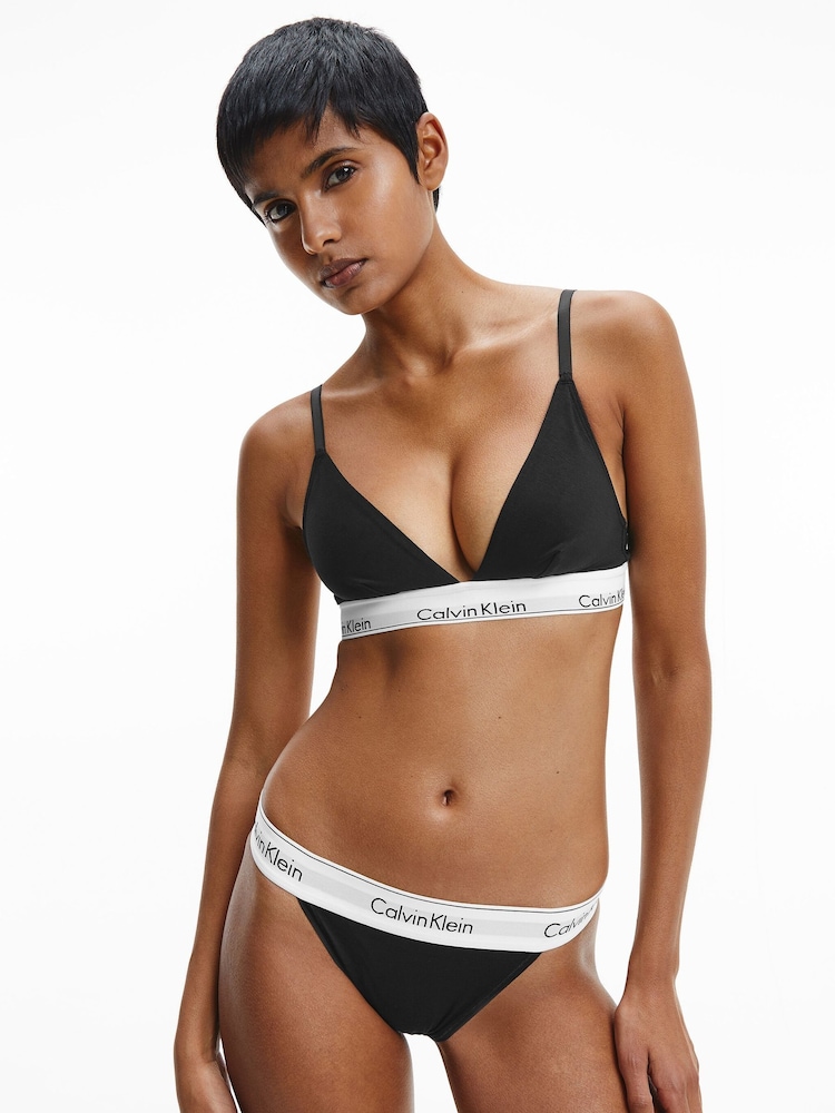 Calvin Klein Black Modern Cotton Bikini Knickers - Image 1 of 5