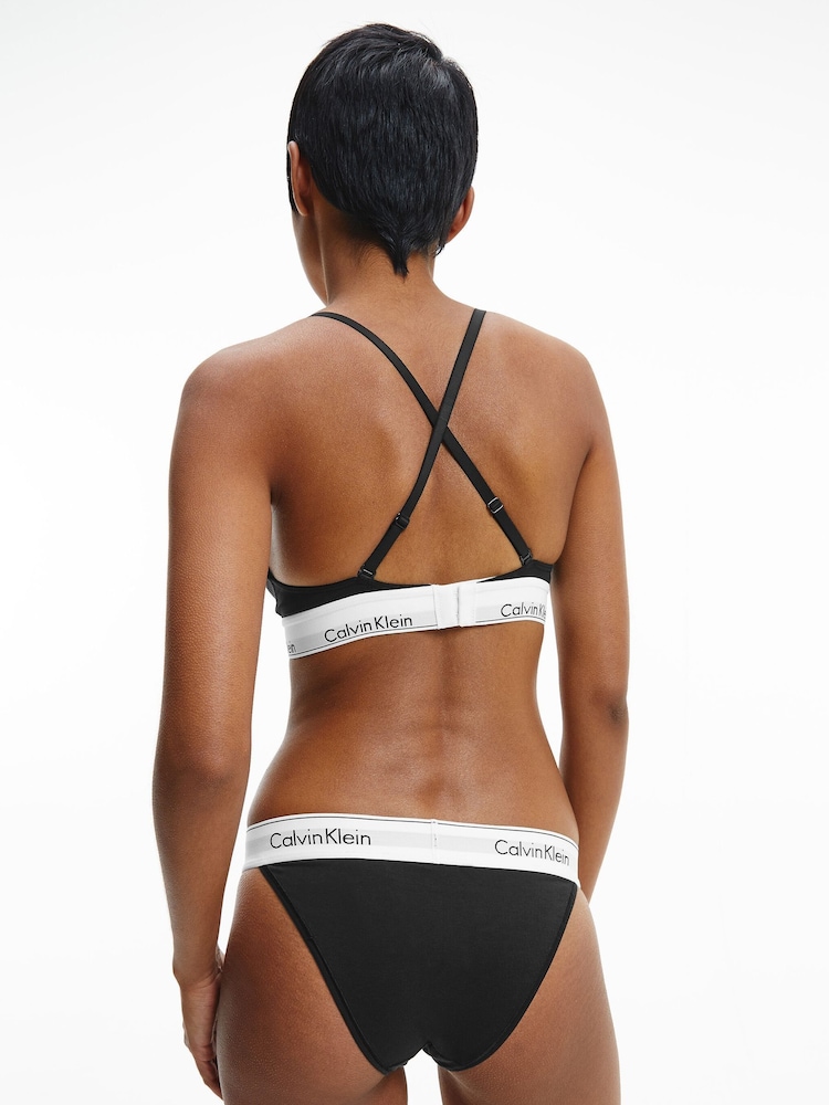 Calvin Klein Black Modern Cotton Bikini Knickers - Image 2 of 5