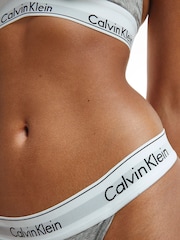 Calvin Klein Grey Modern Cotton Bikini Knickers - Image 3 of 4
