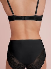 Black Midi No VPL Lace Back Briefs 3 Pack - Image 3 of 5